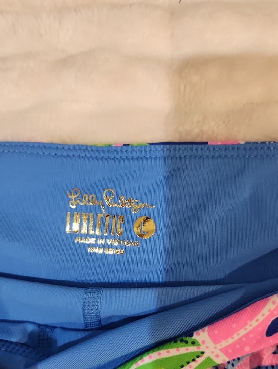 Lilly Pulitzer Tropical Print Mini Skirt in Navy, Pink & Green - Picture 2 of 5